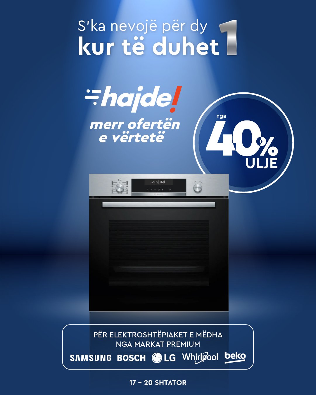 40% ulje — Samsung, Bosch, LG, Whirlpool, Beko